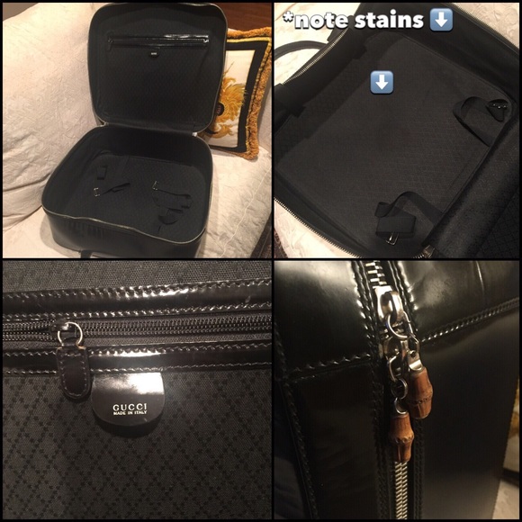 Gucci Black Patent Leather Suitcase - Picture 8 of 8